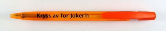 Kryss av for Jokern